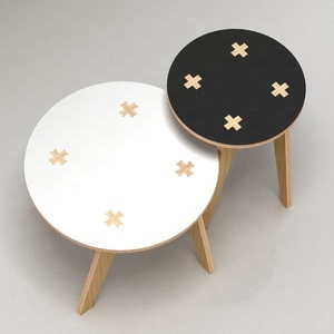 Set Of 2 Handcrafted Accent <b>Table</b> - Product Image 1