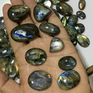 RIDA CREATIONS Pierre précieuse naturelle en vrac Labradorite à changement de couleur multi-bleu pour la fabrication de bijoux - Product Image 4