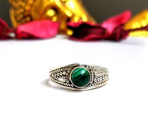 Anillo de Plata de Ley 925 con múltiples piedras preciosas, joyería hecha a mano - Product Image 5