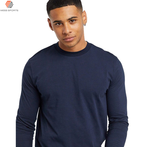 T-shirt classique pour homme à manches longues, coupe ajustée, uni, grande taille – T-shirt à manches longues personnalisé pour la vente en gros et l'impression - Product Image 6