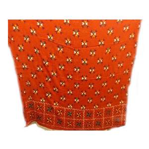 Heavy <b>Black</b> Color Jaipuri Cotton Dupatta with Hand Embroidered and Mirror Design - Product Image 6