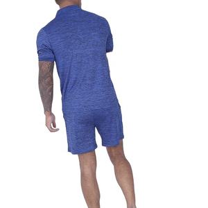 Chándal de verano para hombre, conjunto de dos piezas de algodón 100%, traje de chándal con estilo personalizado y pantalones cortos ajustados - Product Image 3