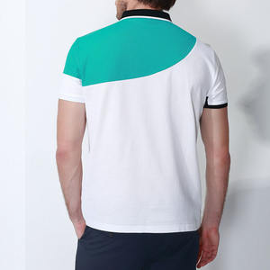 T-shirt polo à col montant, léger, à taille élastique, avec contraste personnalisé, nouveau design, service OEM, toile - Product Image 2