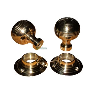 Brass Door knobs Victoria Door Knob handmade nặng đánh bóng Fancy đồ nội thất cửa phần cứng - Product Image 4