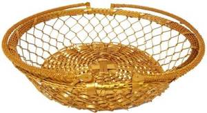 High Quality Golden Metal Decorative <b>Basket</b> for <b>Gift</b> Box for Display, Gifting, Wedding at Wholesale Price - Product Image 2