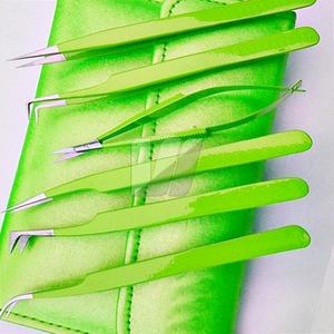 แหนบต่อขนตาทำจากสเตนเลสสตีลแบบญี่ปุ่นเคลือบนีออนอุปกรณ์แต่งคิ้วให้มีความแหลมออกแบบโลโก้ได้ตามต้องการ - Product Image 4