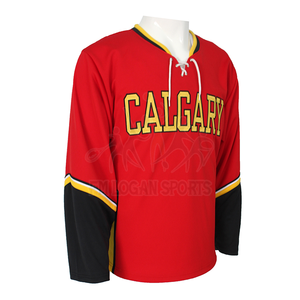 เสื้อฮ็อกกี้น้ำแข็งโพลีเอสเตอร์100% สำหรับผู้ชาย/ทำเอง Hokey Jersey/ระเหิดเสื้อฮ็อกกี้น้ำแข็ง - Product Image 2
