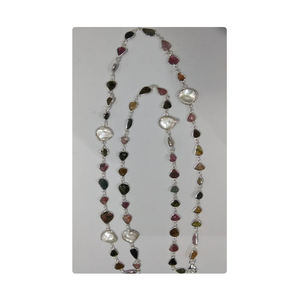 Diseño de collar de plata esterlina 925 al por mayor para bodas y regalos Material de oro y plata Forma de número/patrón - Product Image 1