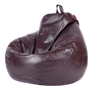 <span class=keywords><strong>Puff</strong></span> de piel sintética con forma de lágrima para sala de estar, sofá de lujo, personalizado, color Chocolate - Product Image 1