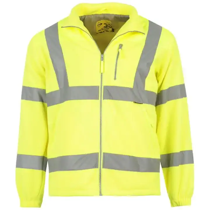 Giacca di sicurezza ad alta visibilità impermeabile rivestita in PU OEM invernale cappotto riflettente da uomo Parka di alta qualità abbigliamento da lavoro giallo