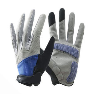 2024 gants de course à doigts entiers en cuir de silicone respirant anti-dérapant et écran tactile Compatible pour les sports de plein air cyclisme - Product Image 5