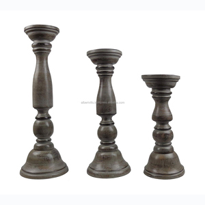 Bougeoir écologique à 3 niveaux Pièce décorative pour la décoration intérieure de la maison Bougeoir portable artisanal de l'Inde - Product Image 1