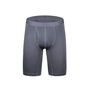 Calzoncillos bóxer de seda helada de color liso, sexys, sin costuras, para hombre, talla grande, en oferta OEM. - Product Image 2