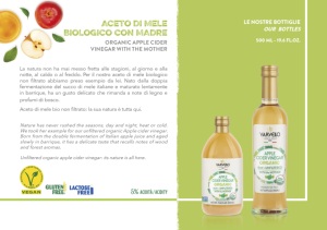 น้ำส้มสายชูแอปเปิ้ลไซเดอร์อินทรีย์1L ที่ไม่มีการกรองพร้อมการแต่งกายของแม่ Giuseppe Verdi