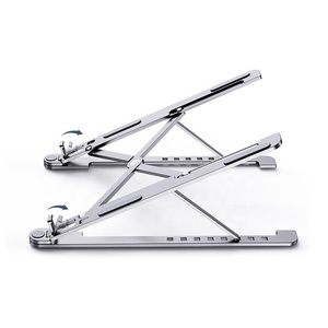 Aluminum Alloy Portable Folding Storage Notebook <b>Stand</b> Metal Laptop/<b>Tablet</b> Holder in Stock - Product Image 1