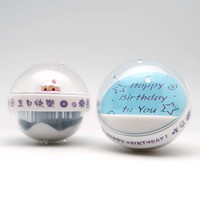 Desain Kue Bola Pasir Plastik Akrilik Hadiah Ulang Tahun untuk Kekasih dan Anak-Anak - Ramah Lingkungan 77mm Penahan Kertas Merek TW