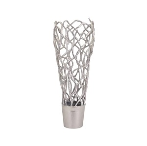 Ensemble de trois vase à fleurs en métal de haute qualité fait à la main Pot de fleur design vente en gros de luxe vase à fleurs en métal - Product Image 3