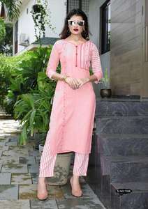 Chiridar indien entièrement cousu avec Fancy Kurti Price - Product Image 4