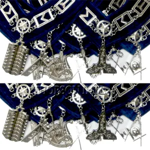 Masonic Regalia Officer Chain Collar with Jewel _ Masonic Regalia