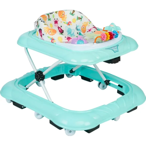 Hoge Kwaliteit Baby Walker Drager Muziek Licht Peuter Leren Lopen Speelgoed Met 3 Hoogte Niveaus Trendy Plastic Frame Auto Type