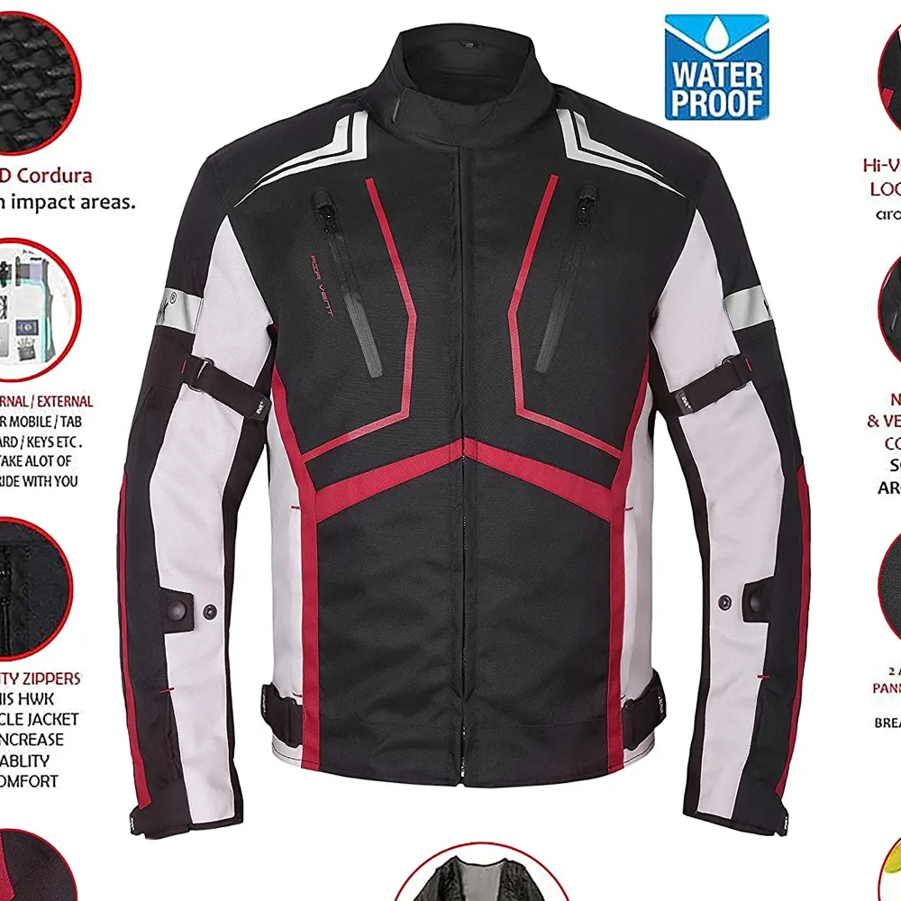 メンズレザー牛革ライディングジャケットオートバイとオートレーシングスーツ男性用高品質バイクレザースーツ