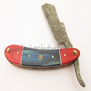 Maquinilla de afeitar recta de Damasco, hecha a mano, con mango de hueso de camello (Smk1286) - Product Image 5