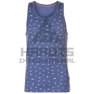 Camiseta sin mangas con logotipo personalizado OEM de alta calidad a la moda para hombre, camiseta sin mangas Lisa transpirable personalizada para gimnasio en blanco, camiseta sin mangas para hombre al por mayor - Product Image 1