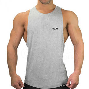 Camiseta sin mangas Lisa deportiva para hombre, camiseta con logotipo personalizado para gimnasio, camiseta sin mangas para entrenamiento deportivo, venta al por mayor - Product Image 5