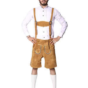 กางเกงขาสั้น Lederhosen,กางเกงขาสั้นสีฟ้าปรับแต่งได้กางเกงขาสั้นบาวาเรียพร้อมบริการ OEM กางเกงขาสั้นหนังเยอรมัน - Product Image 1