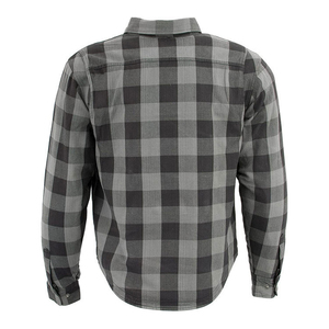 เสื้อเชิ้ตผ้าสักหลาดสำหรับผู้ชายที่มีซิปกระดุมปิดแขนยาวผ้าสักหลาดอย่างดีและมีเทคนิคการย้อมเส้นด้ายที่ผ่านการรับรอง CE - Product Image 2