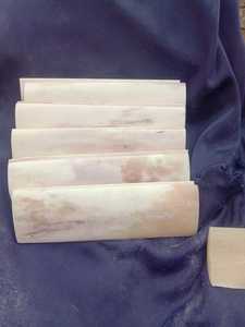 Plaques d'os naturelles écologiques sur mesure dans des tons blancs avec style ange pour sculpter et fabriquer des verres - Product Image 5