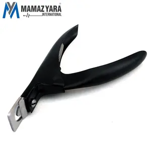 Professional False Nail Clipper Acrylic UV Gel Artificial Manicure Art Tip Cutter Black Coated MYI-BTY-0067