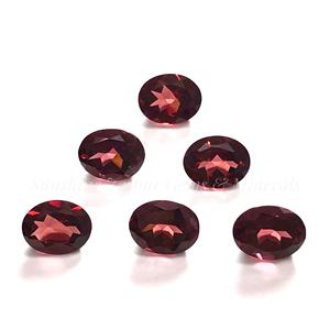 10X12mm corte ovalado almandino natural/granate rojo zambiano precio de fábrica al por mayor granate de piedras preciosas sueltas facetadas de alta calidad - Product Image 2