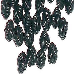 Vente en gros de cordons tressés en cuir fantaisie 10mm 15mm 20mm perles de bijoux rondes noires pour projets d'artisanat de bricolage - Product Image 1