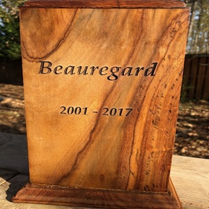 Wood Cremation Urn for Human <b>Ashes</b> Large Urns Memorial Box for Adult Male Handmade Funeral <b>Keepsake</b> Capacity for up to 220 lbs - Product Image 3