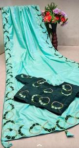 Yellow Wedding Special Designer Embroidery Worked Silk Sarees Collection - Product Image 6