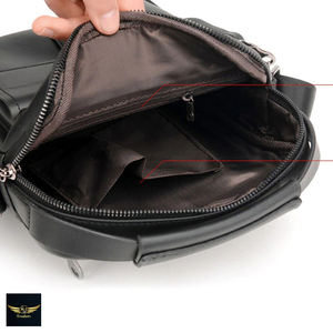 Qualité mâle sac à main décontracté en cuir hommes sacs de messager nouveaux sacs à bandoulière en cuir véritable hommes sac à bandoulière - Product Image 4