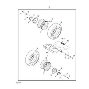 Pieza de tractor JD JohnDeere, carcasa de maquinaria agrícola nueva y usada con número de pieza MT628 para granjas - Product Image 1