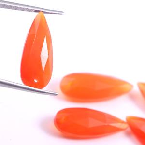 หินลูกแพร์ Briolette ทรงหลวม15X7มม.,พลอยคาเนเลียนธรรมชาติทำเครื่องประดับ - Product Image 2