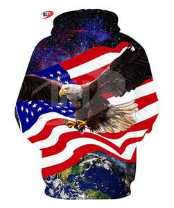 High Quality Cotton Polyester Fleece Full Design Sublimation Printing Pullover Hoodie Custom Sublimated Fashion <b>Hoodies</b> For Men - Product Image 4