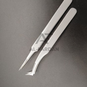 แหนบขนตาปลอมปลายแหลมทรงแอลรัสเซียสีนู้ดแหนบหนีบขนตาญี่ปุ่นเคลือบสีนู้ด - Product Image 3