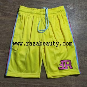 Chándal de nailon ligero con cremallera personalizado para hombre, conjunto de dos piezas de pantalones cortos de poliéster de verano holgados en blanco - Product Image 6