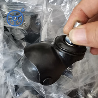 Roulettes pivotantes universelles en PP pour chaise de bureau, fournisseur de roulettes à tige annulaire pour meubles, roulettes à bille de 50 mm pour canapé