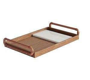 Plateau de service en bois Antique, pour le bricolage, avec poignée en laiton, modèle nouveau Design, fait à la main, par le fabricant - Product Image 1