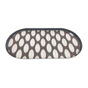 Plateau ovale en émail Dessus de table Ustensiles de cuisine Fer Métal Gris brillant Design moderne Plat pour servir et décoratif Fait à la main - Product Image 2