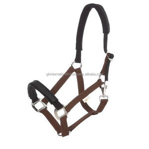 Licou de cheval en Nylon de haute qualité, artisanal, extensible, plusieurs couleurs, avec tête et bracelet en néoprène réglables, vente en gros - Product Image 3