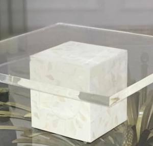 El último soporte Royal Cake con incrustaciones de madreperla resina redonda de hueso de madera para panaderos juego de Metal de United Trade World - Product Image 2