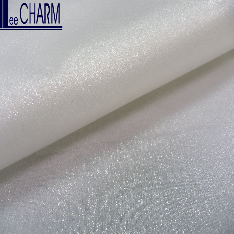 T136-1 Тайвань полиэстер блестящая прозрачная ткань