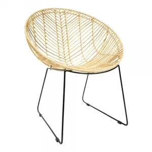 Plastic Platte Rotan Rieten Cafe Eetkamerstoel Outdoor