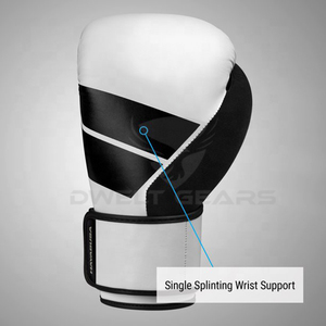 Guantes de boxeo profesionales personalizados, transpirables, que absorben la humedad, piel de vaca ajustable, cuero PU, artes marciales impresas únicas - Product Image 6